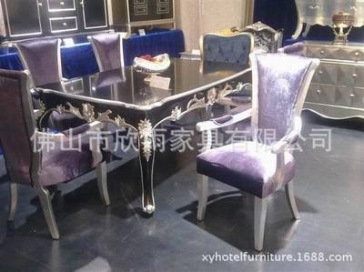 雕花实木餐桌 豪华酒店与别墅样板房的家具之选
